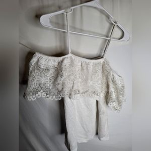 EUC off shoulder white shirt